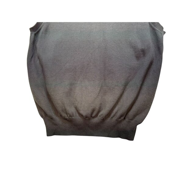 Croft & Barrow Mens Sleeveless V-Neck Sweater Vest L Black 100% Cotton - Picture 4 of 9